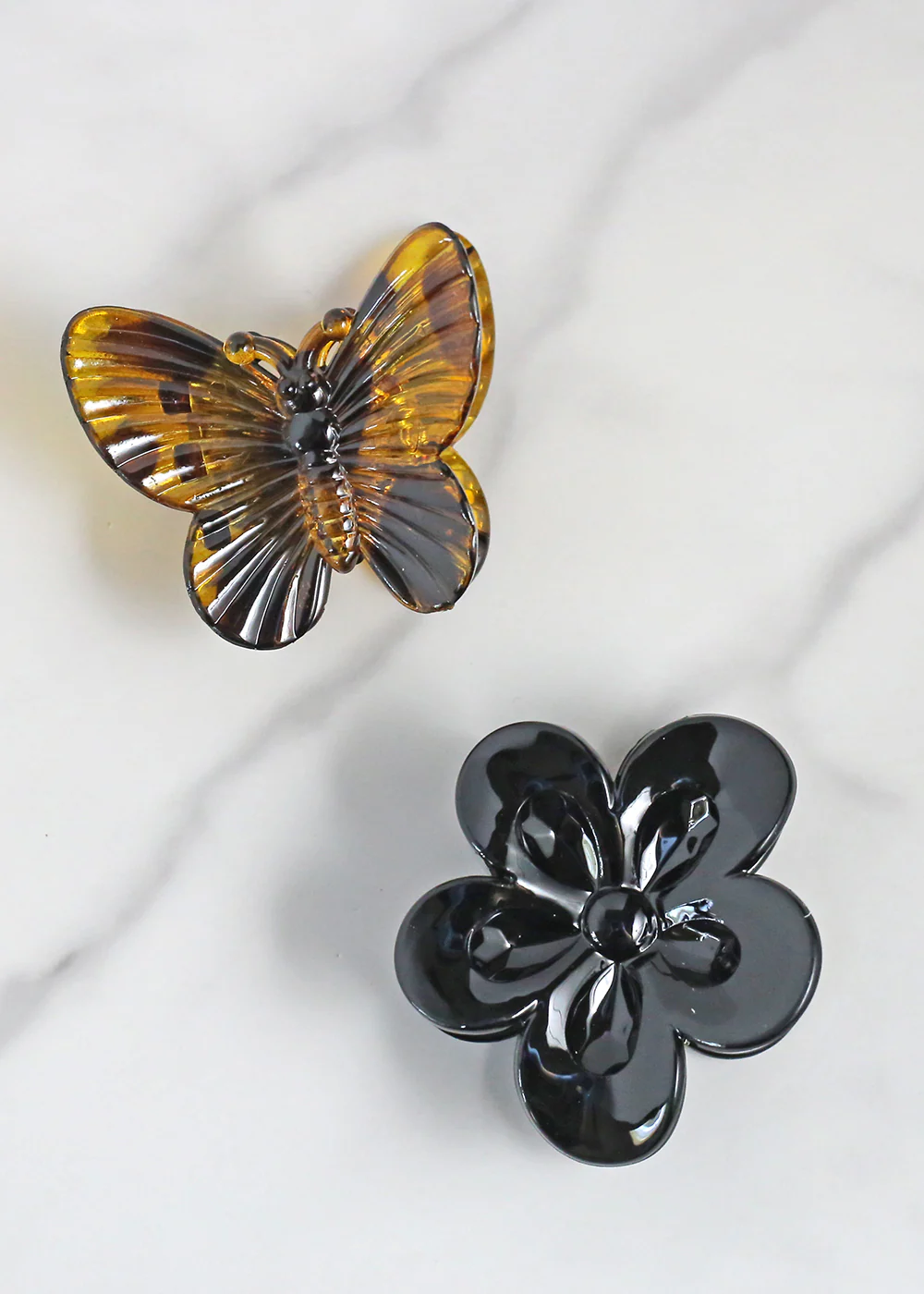 2 PC Butterfly & Flower Hair Clip - Image 2