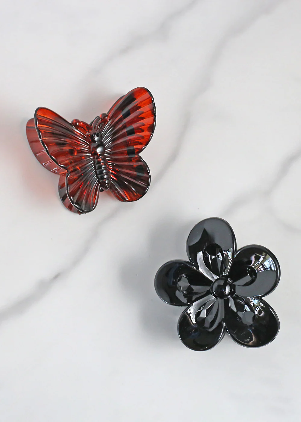 2 PC Butterfly & Flower Hair Clip - Image 3