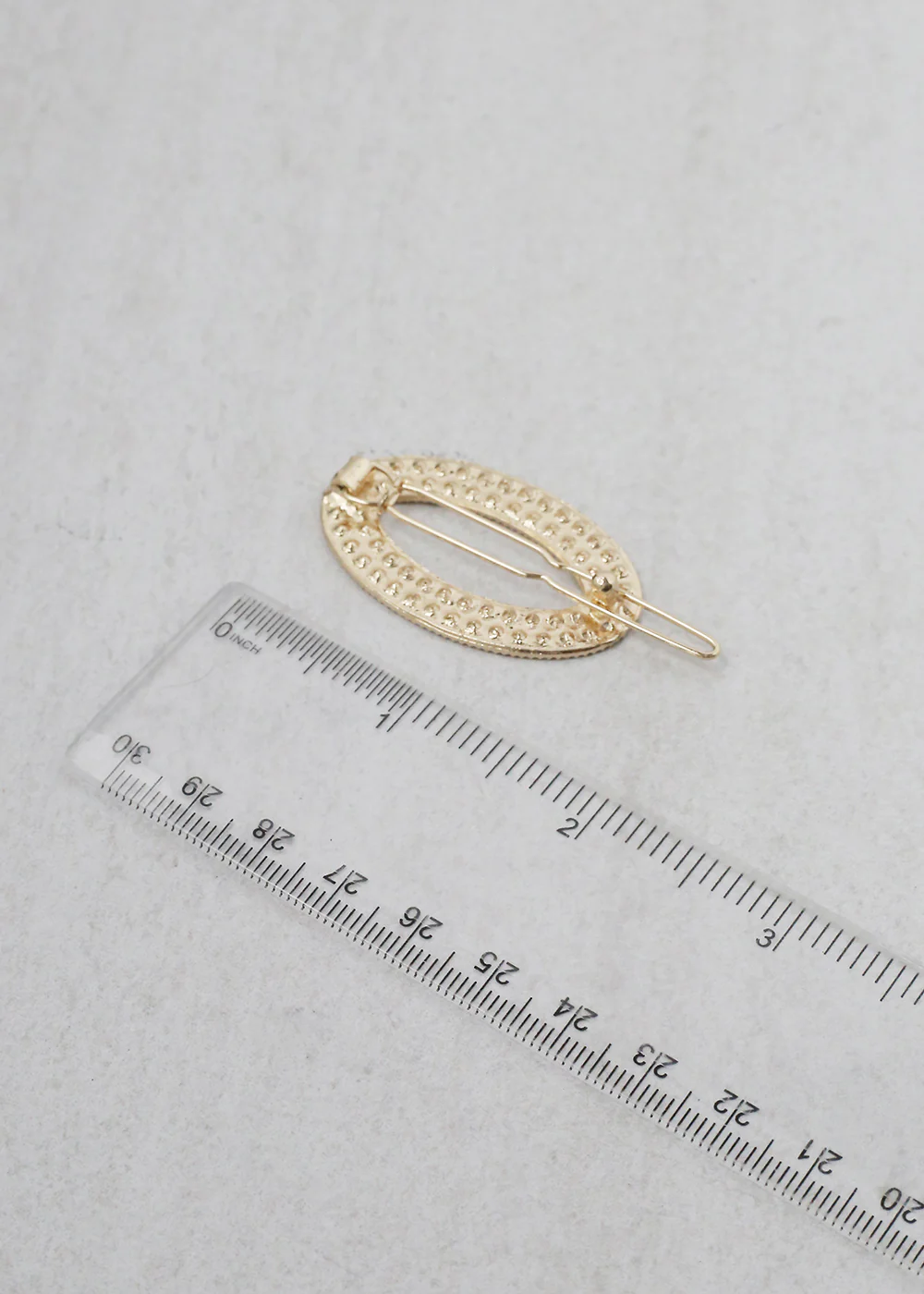 2-PC Oval Rhinestone Hair Clip - Image 4