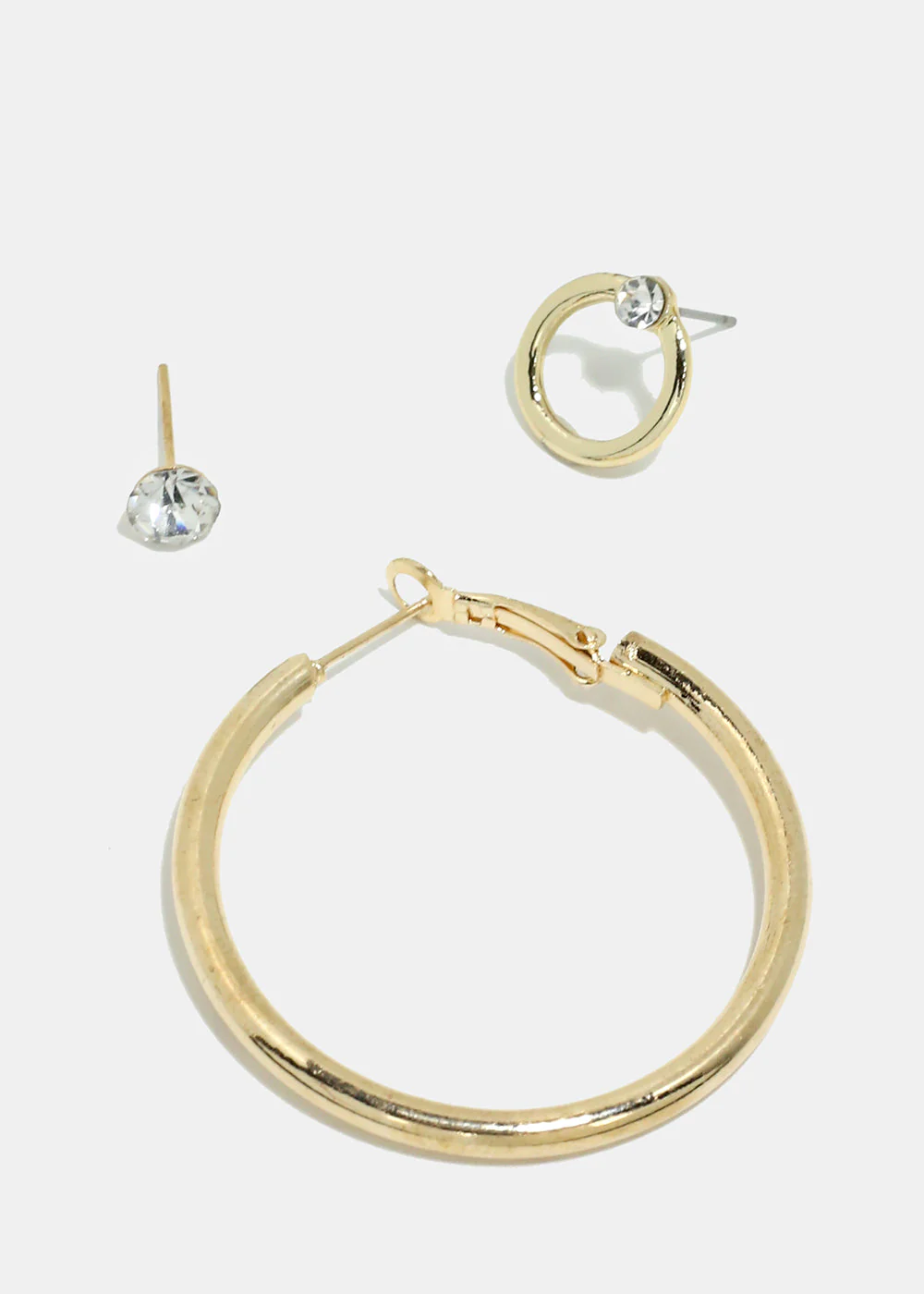3-Pair Multi Design Earrings - Image 2