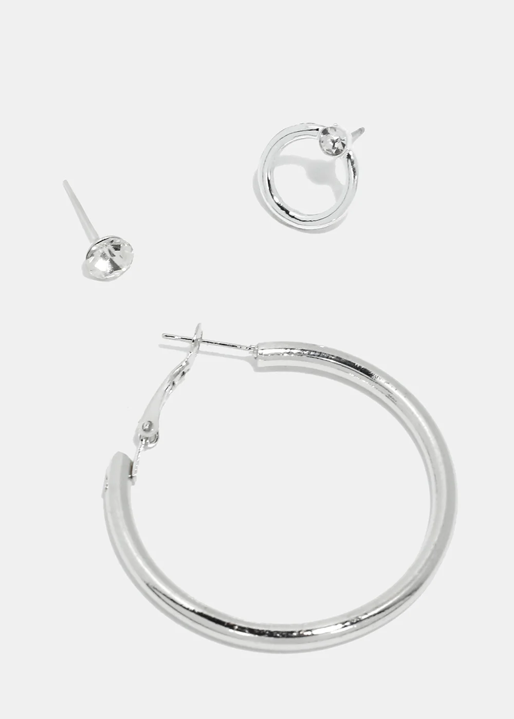 3-Pair Multi Design Earrings - Image 3