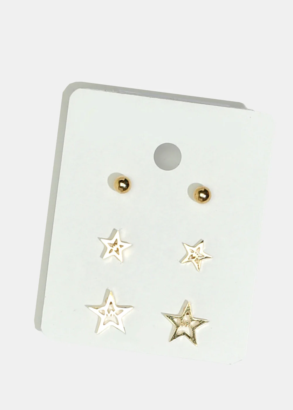 3-Pair Star Stud Earrings - Image 2