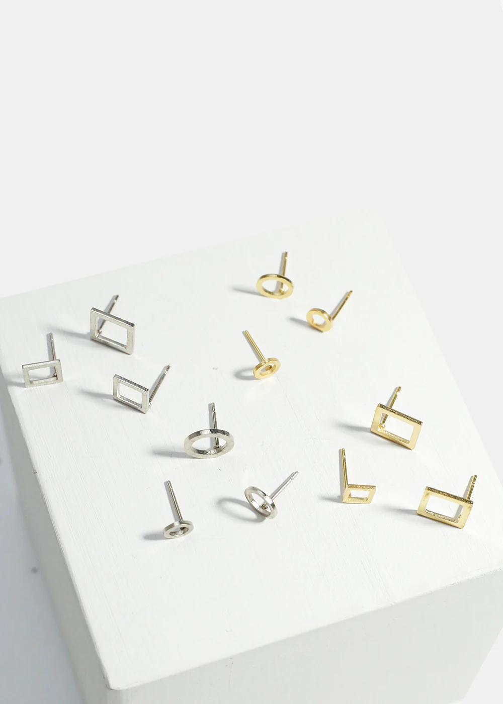 3-Pair Studs Earrings - Image 2