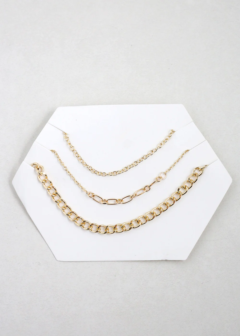 3-Piece Multi Layered Chain Necklace - Image 3