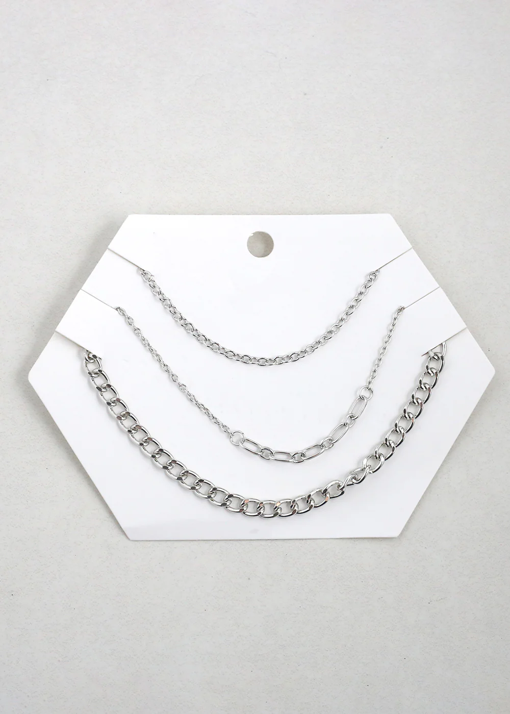 3-Piece Multi Layered Chain Necklace - Image 4
