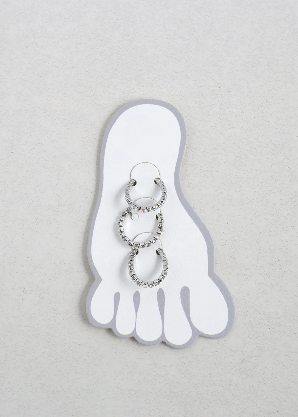 3-Piece Rhinestone Toe Ring - Image 3