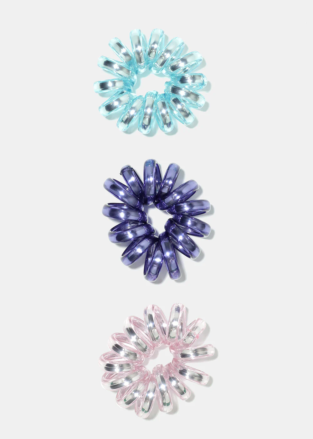 3 Piece Small Spiral Hair Ties - Image 2