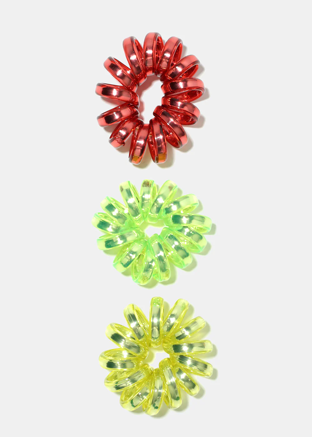 3 Piece Small Spiral Hair Ties - Image 3