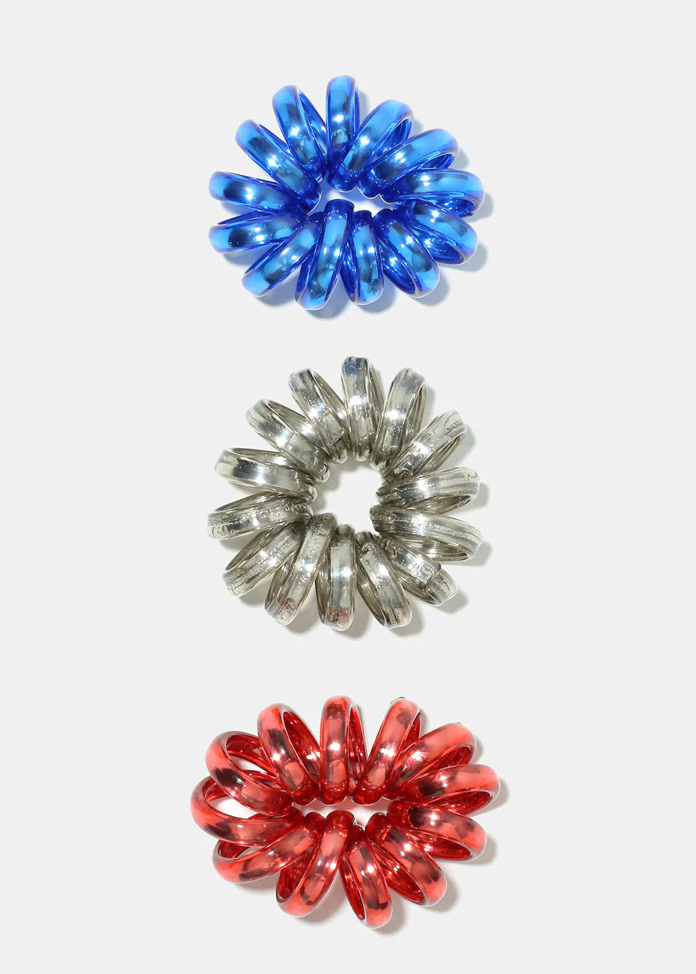 3 Piece Small Spiral Hair Ties - Image 4
