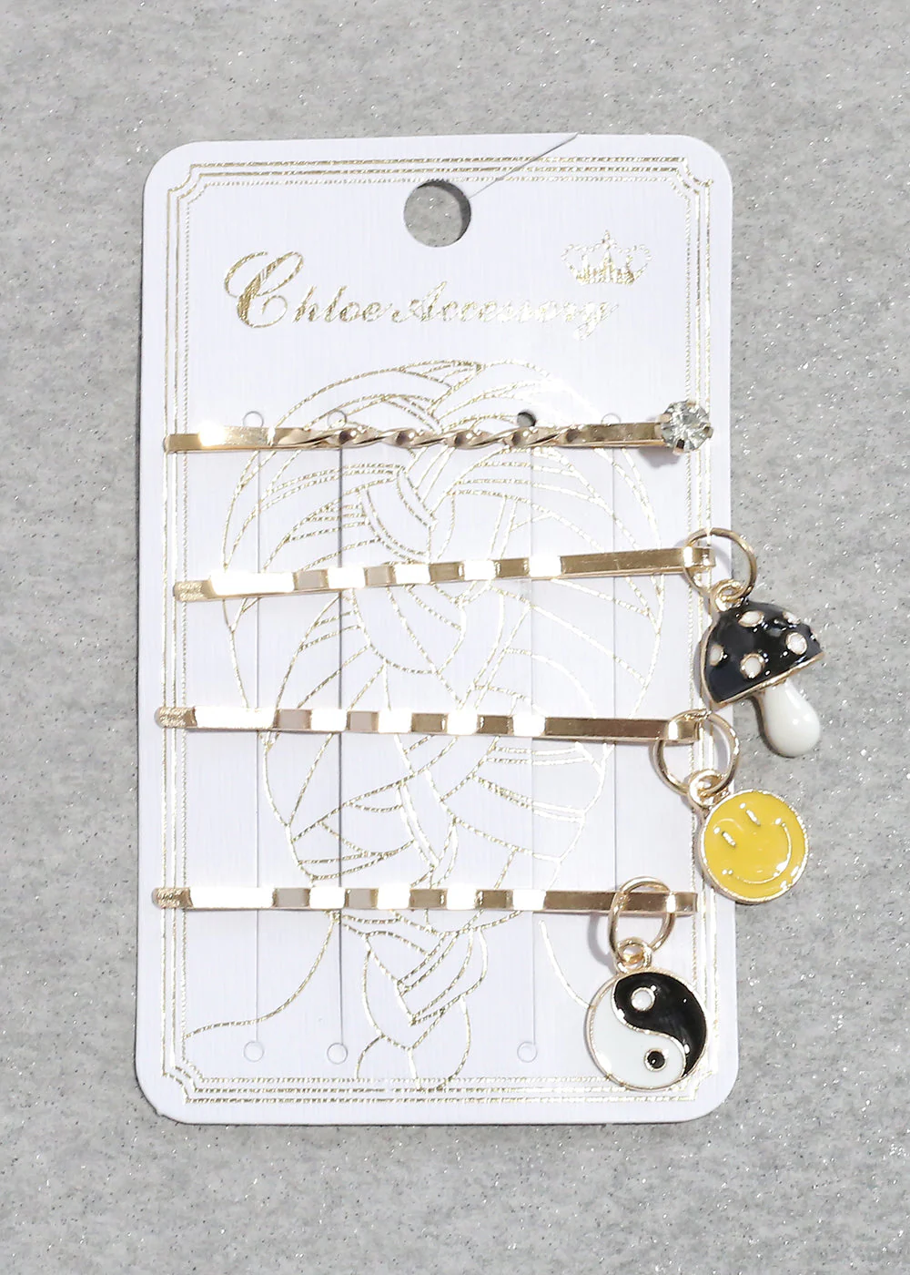 4 Piece Cute Charm Bobby Pins - Image 2