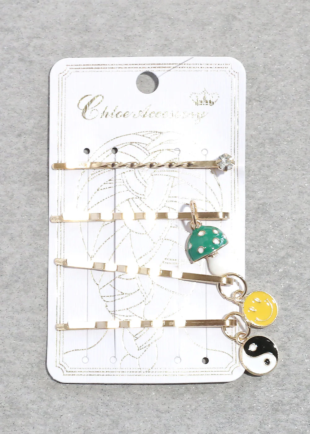 4 Piece Cute Charm Bobby Pins - Image 3
