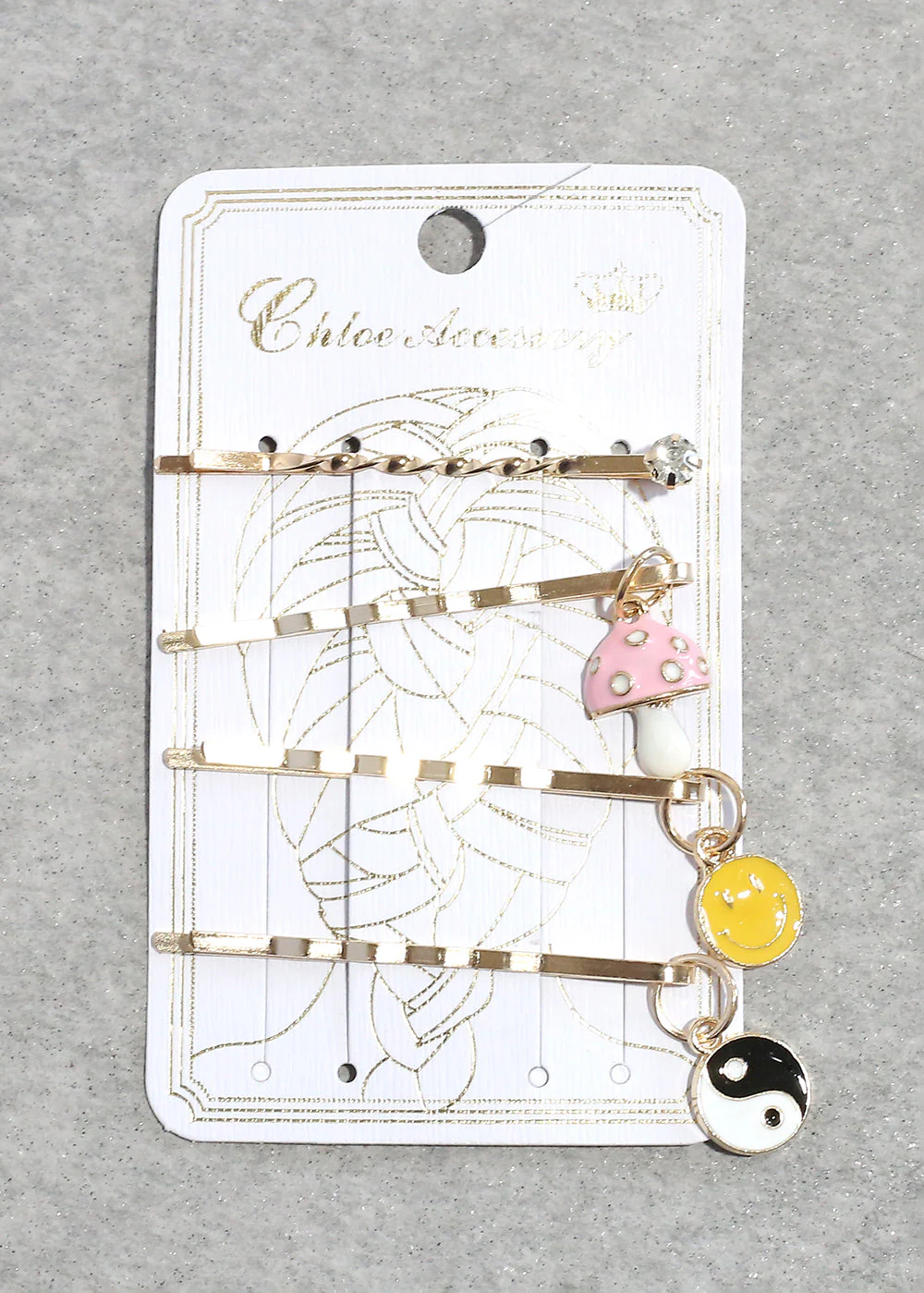 4 Piece Cute Charm Bobby Pins - Image 4