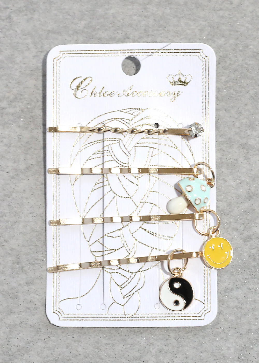4 Piece Cute Charm Bobby Pins - Image 5