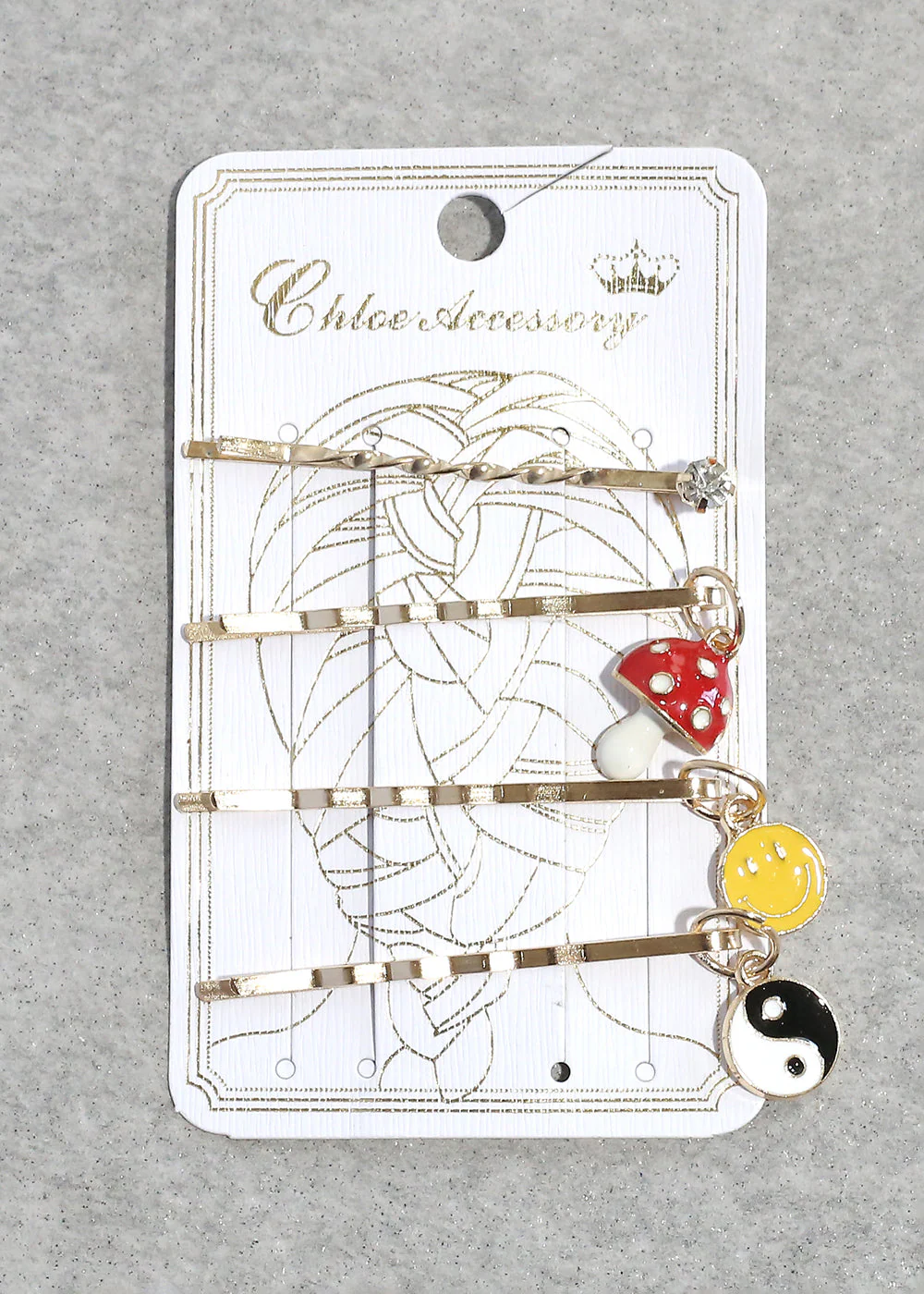 4 Piece Cute Charm Bobby Pins - Image 6