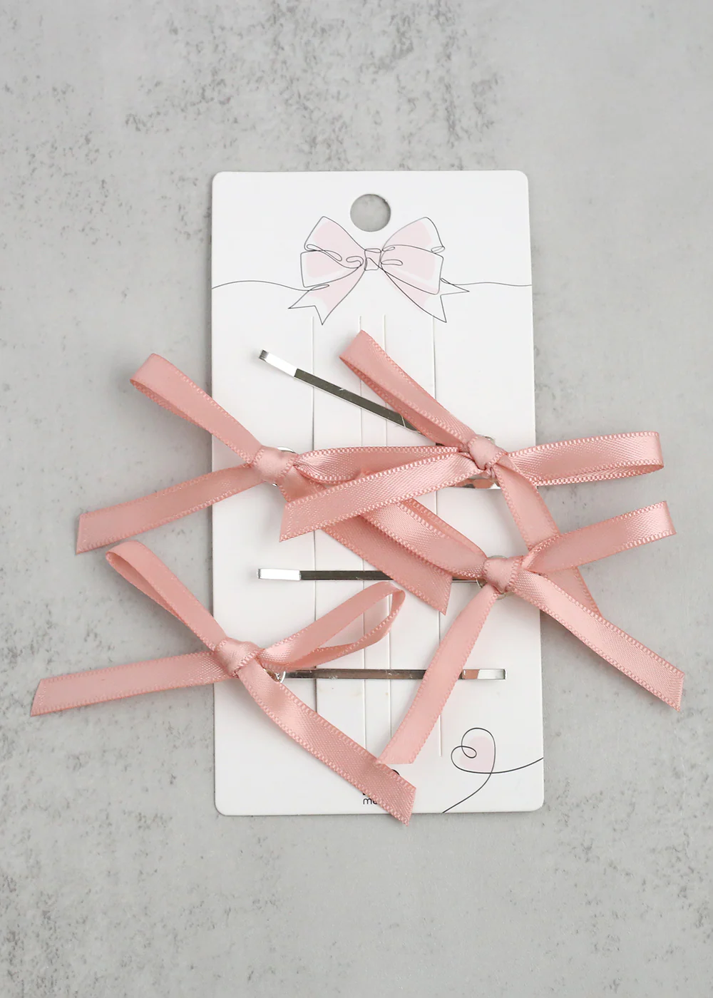 4-PC Cute Hair Bow Pins - Image 3
