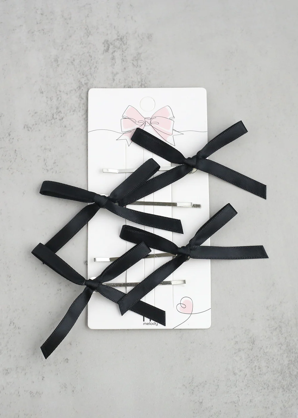 4-PC Cute Hair Bow Pins - Image 4