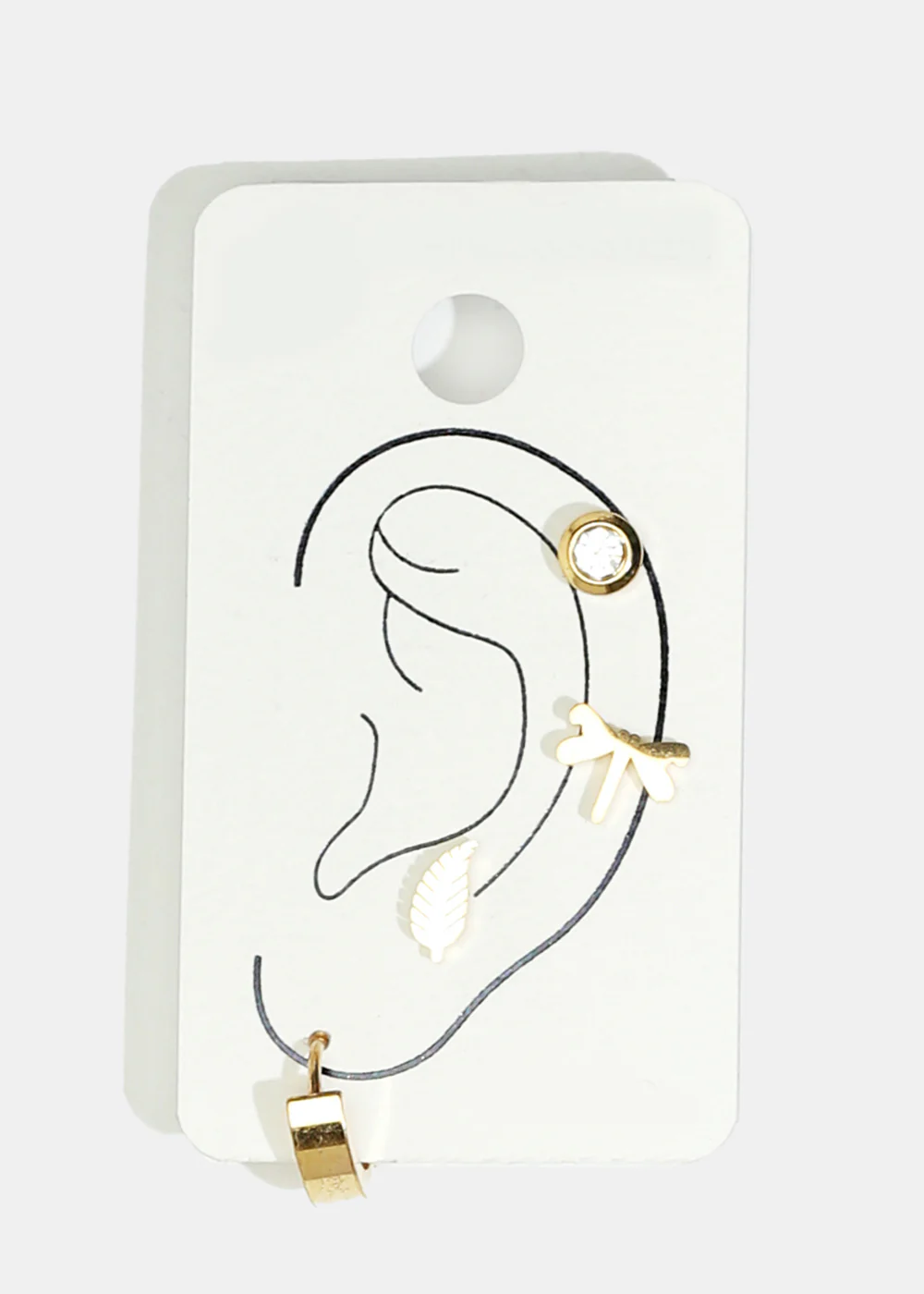 4-Piece Stud Earring Set - Image 2