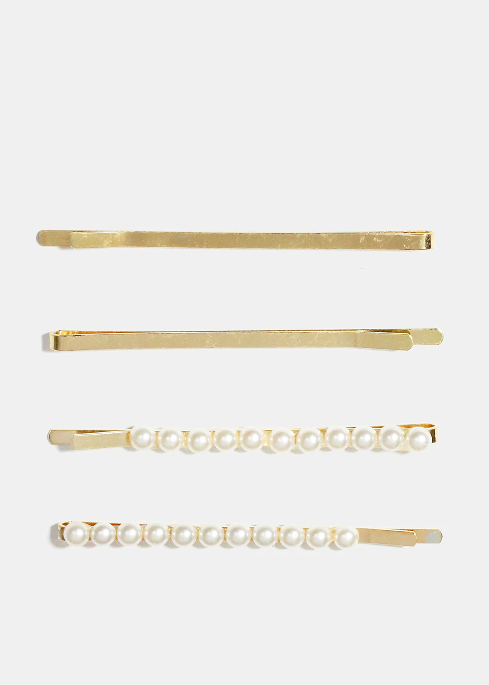 4-Piece Pearl Studded Hair Pins
