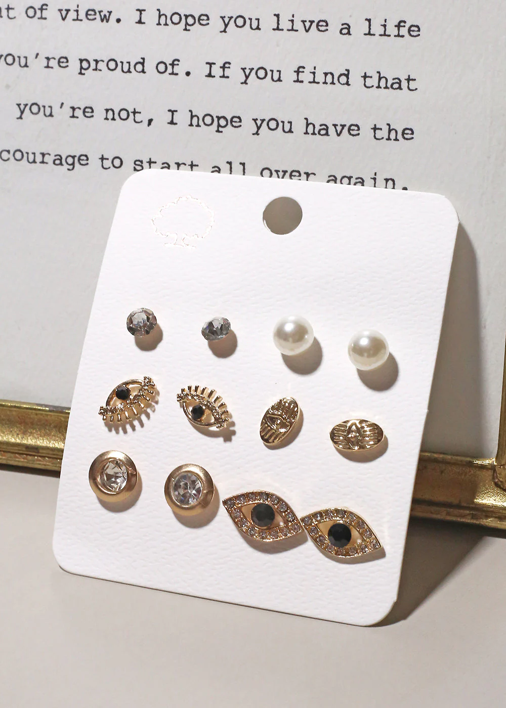 6-Pair Eye Stud Earrings - Image 3