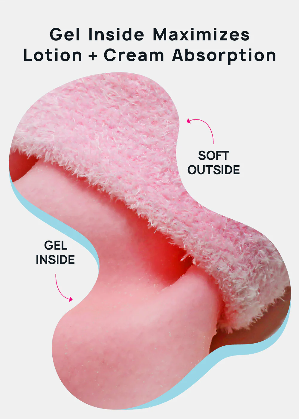 A+ Gel Lined Moisturizing Spa Sock - Image 6