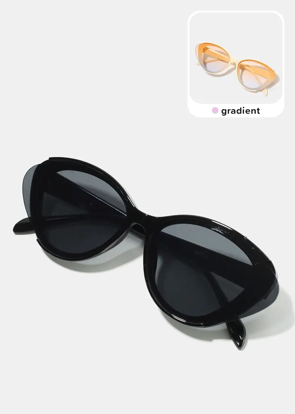 A+ Unique Overlapping Glass on Frame Shades