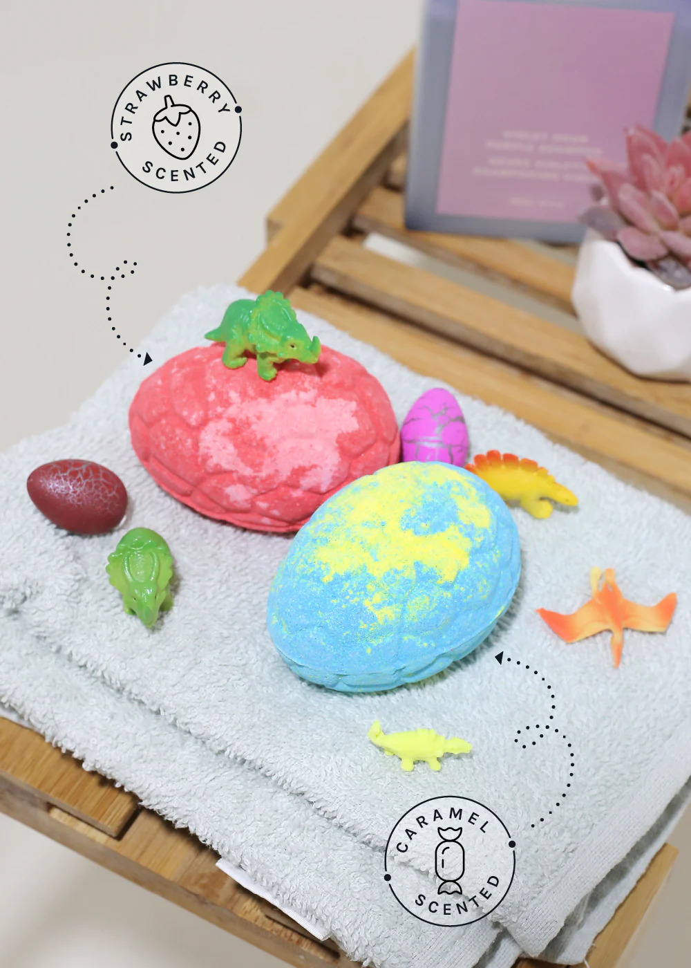 AOA Dino Egg Bath Bomb - Caramel - Image 5