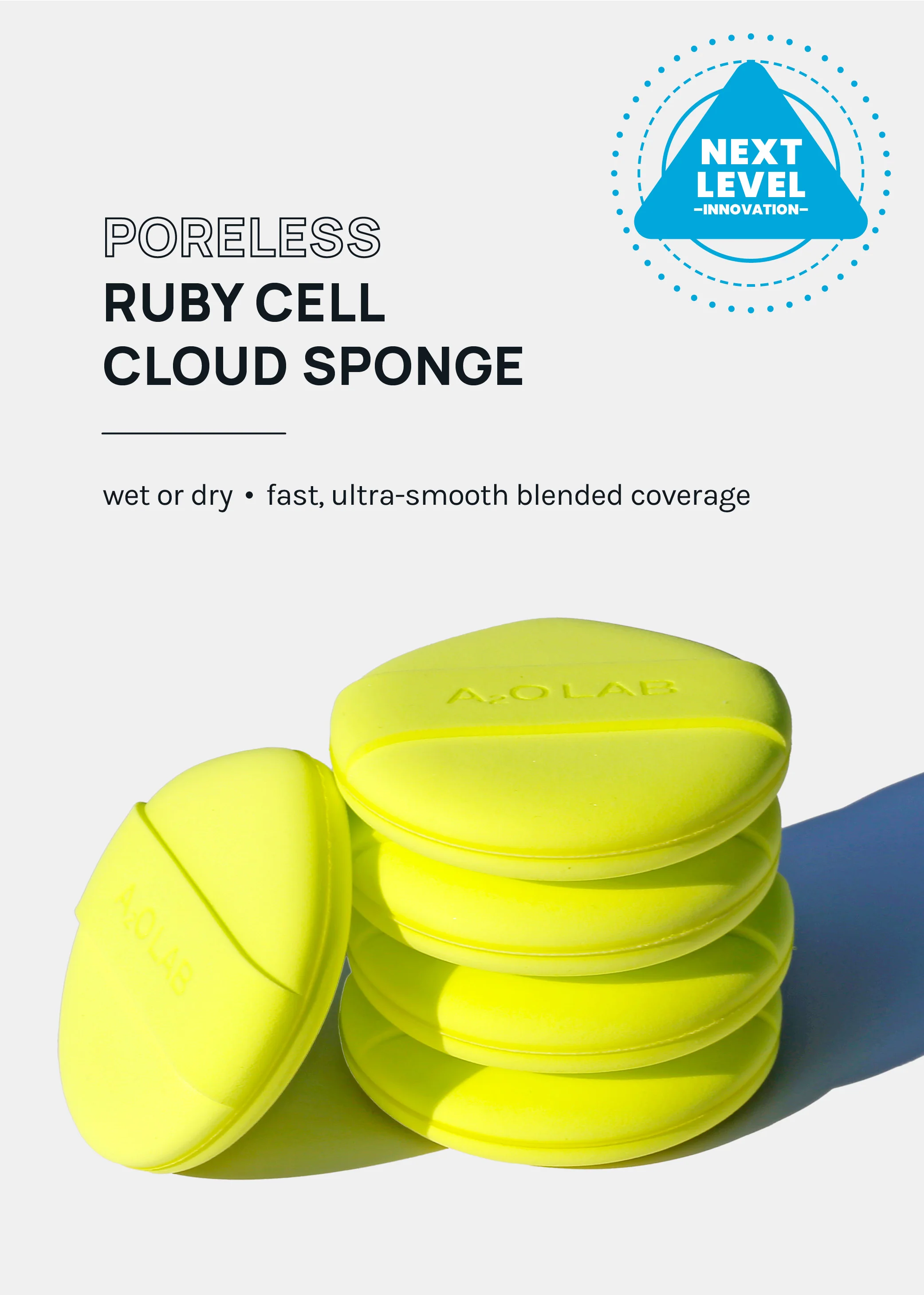 a2o Lab Silky Cloud Sponge – Lime - Image 2