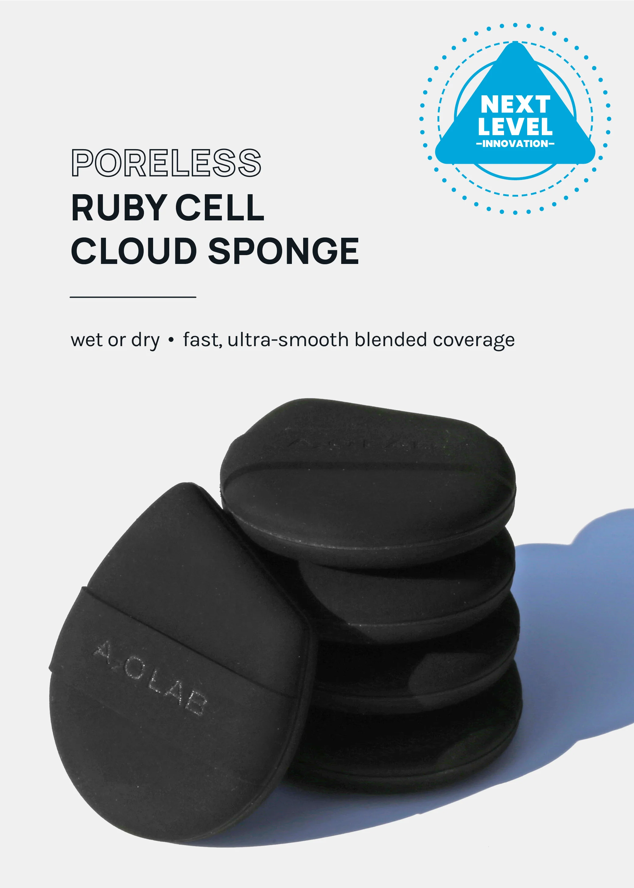 a2o Lab Silky Cloud Sponge – Onyx - Image 2
