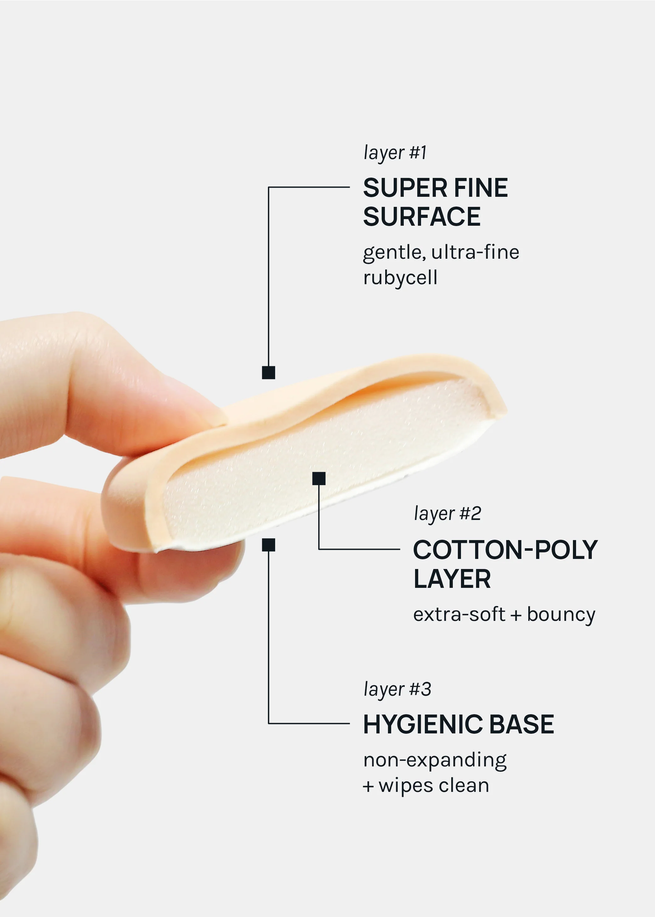 a2o Lab Silky Cloud Sponge – Peach - Image 7