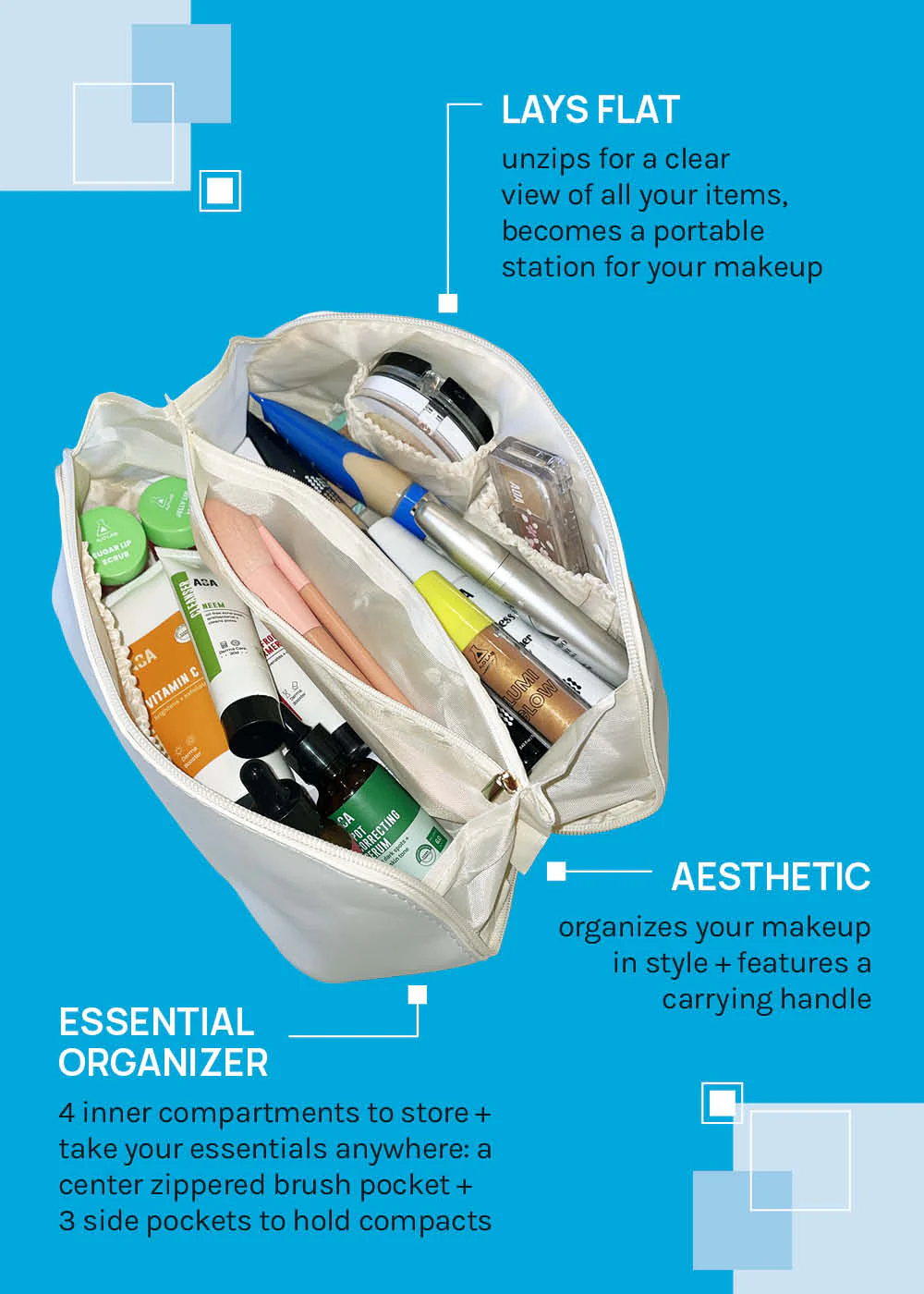 a2o Lab Travel Toiletry Bag - Image 3