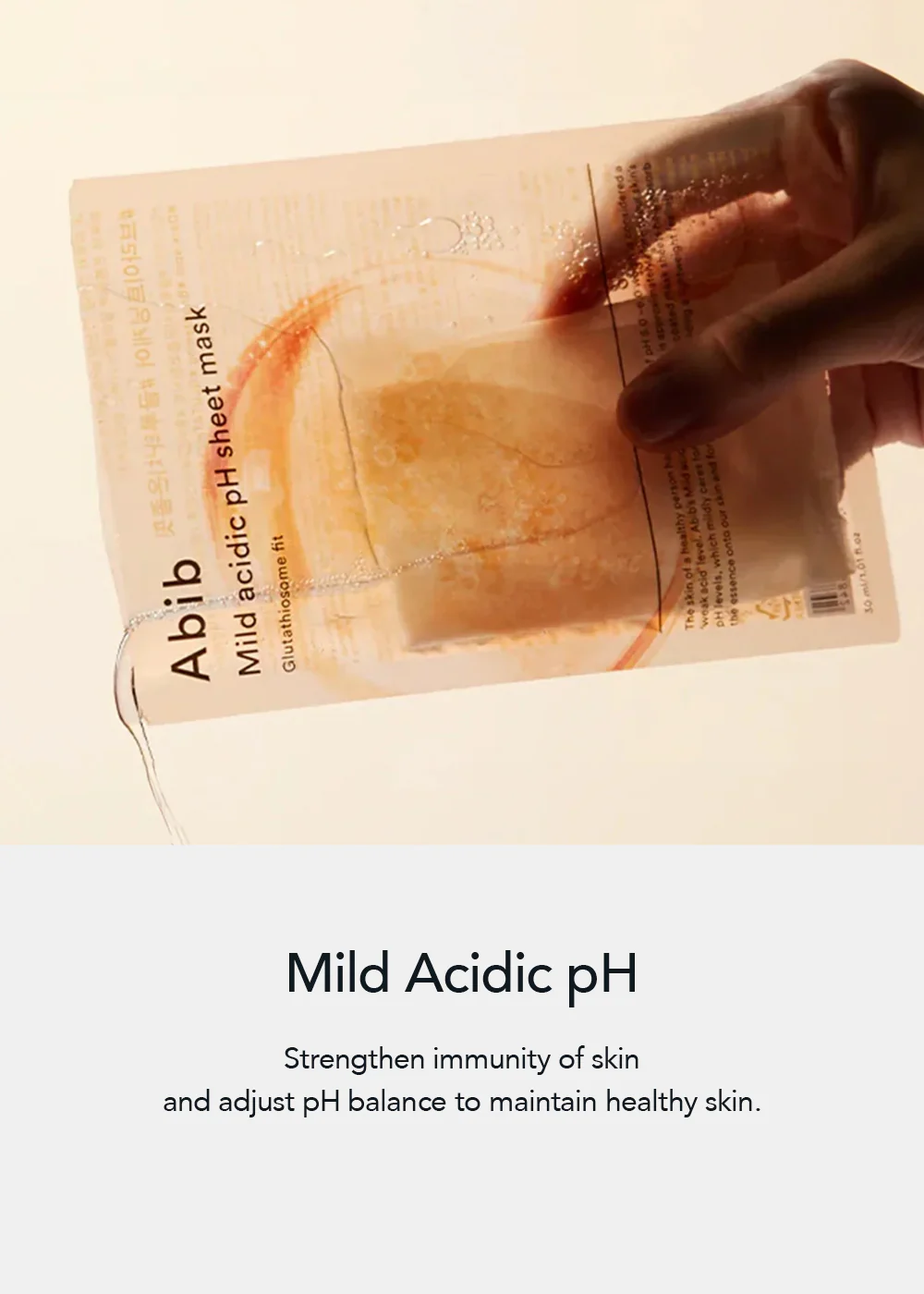 Abib Mild Acidic pH Sheet Mask Glutathiosome Fit - Image 4