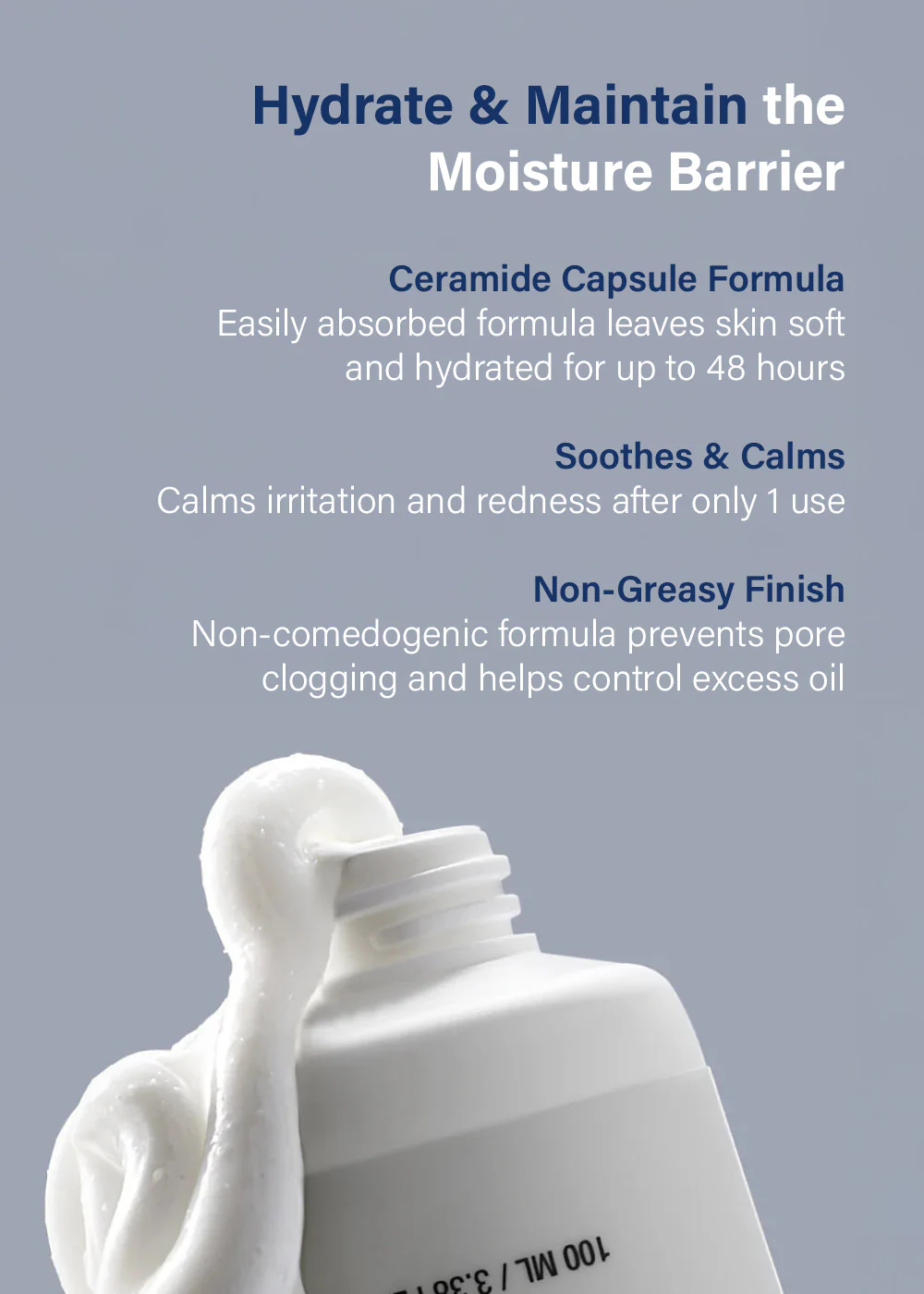 Anua 3 Ceramide Panthenol Moisture Barrier Cream 100ml - Image 2
