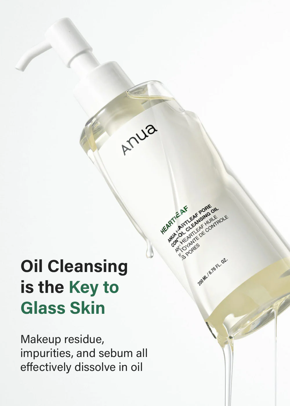 Anua Heartleaf Pore Control Cleansing Oil 200ml - Image 4