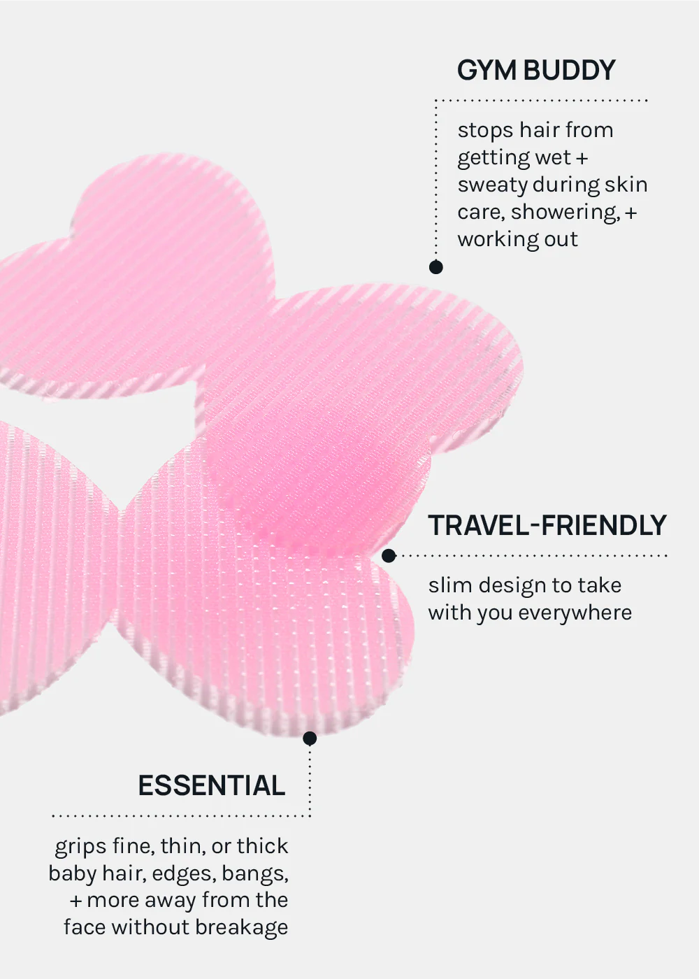 AOA Anti-Slip Hair Grippers - Bow - Image 5