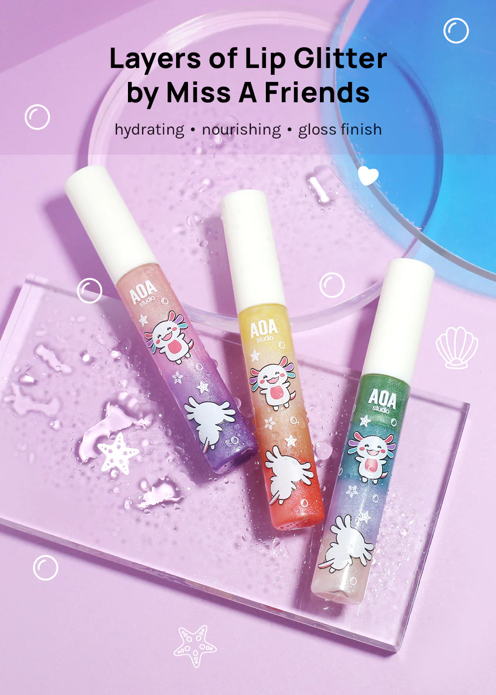 AOA Axel's Rainbow Paint Lip Gloss - Image 2