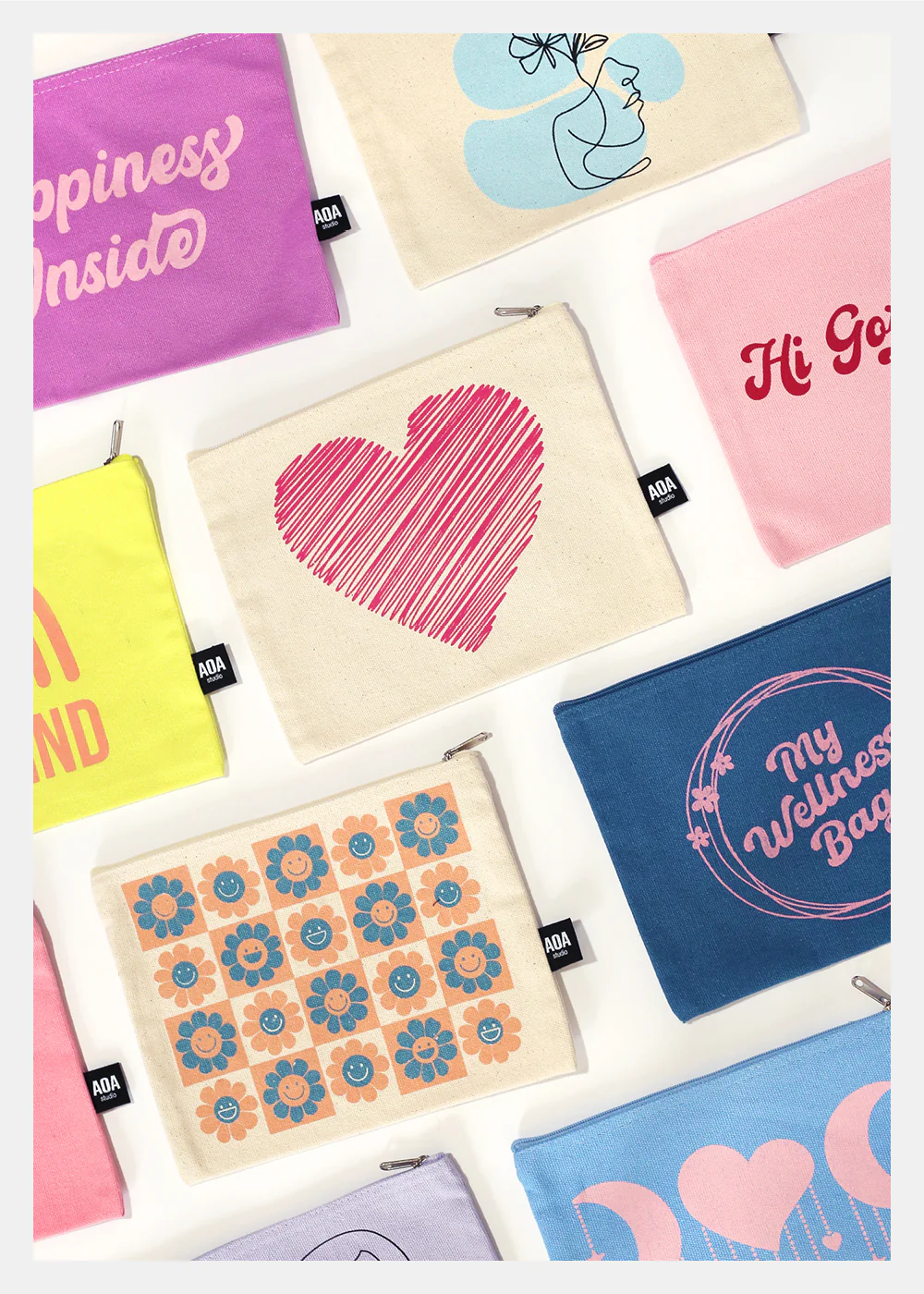 AOA Canvas Bag - Smileys - Image 2