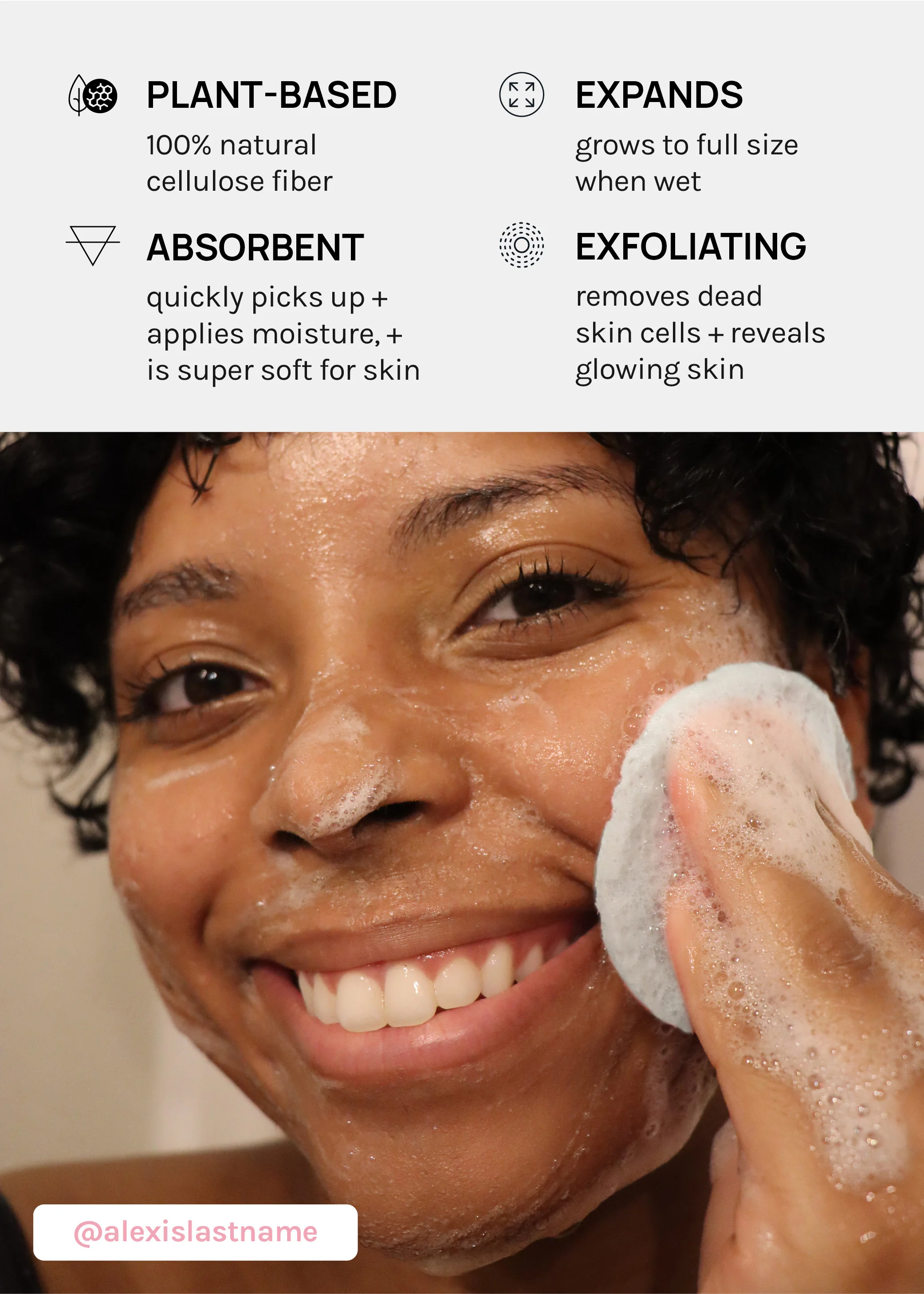AOA Compressed Facial Sponges – 50 pack - Image 4