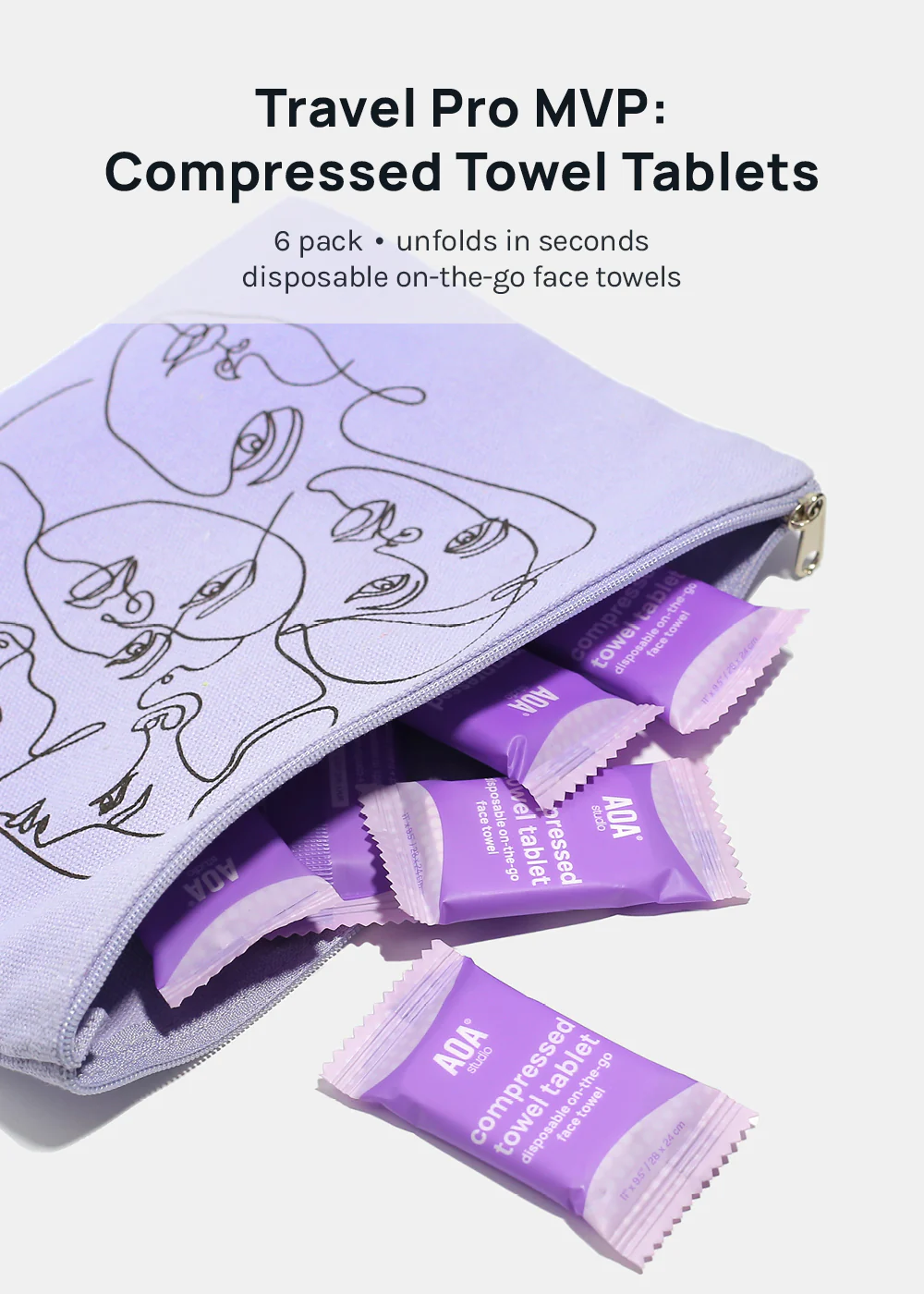 AOA Compressed Towel Tablets (6ct) - Image 2
