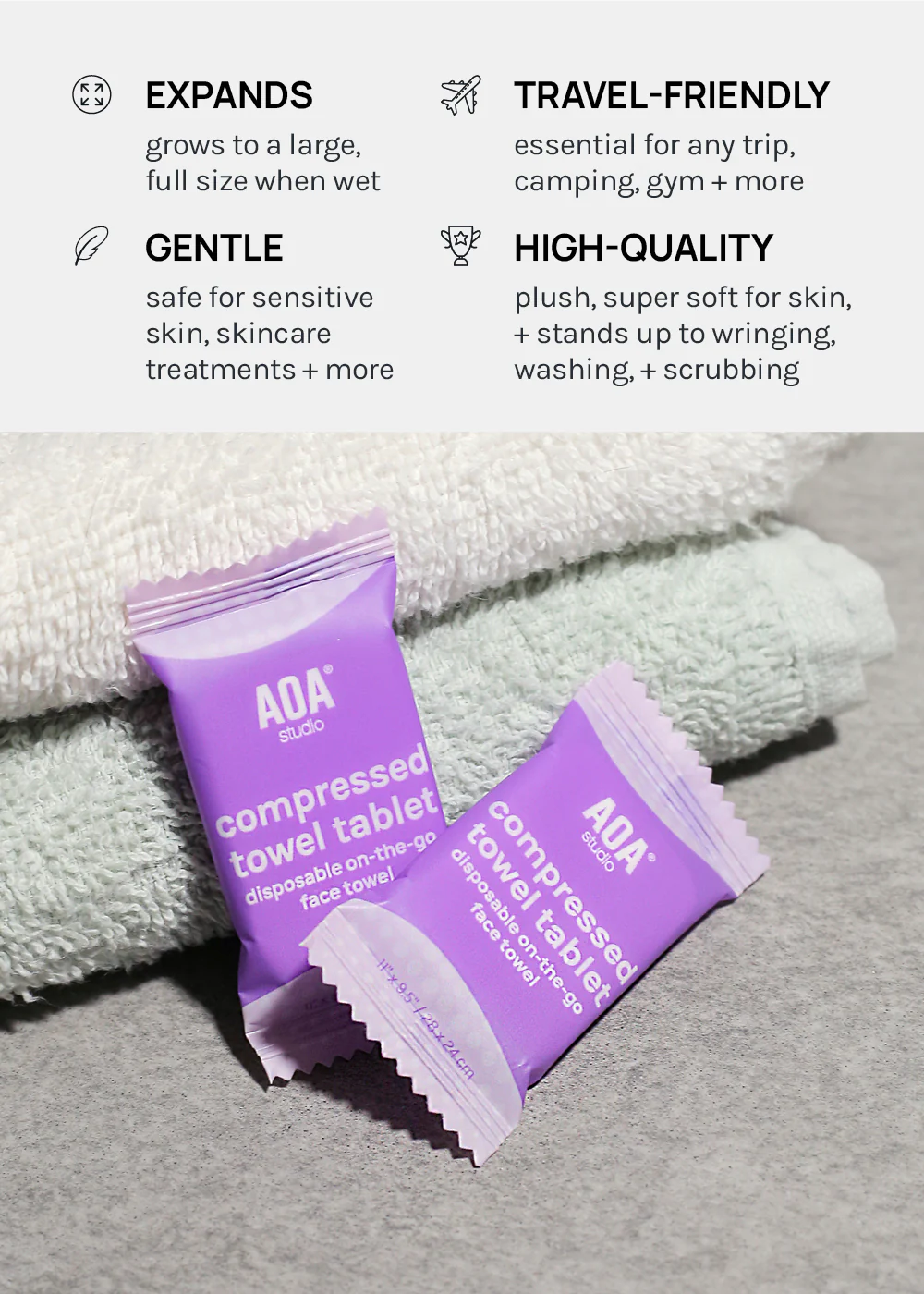 AOA Compressed Towel Tablets (6ct) - Image 4