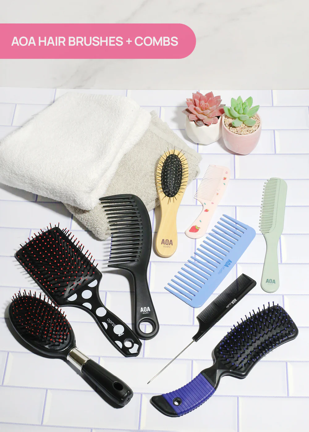 AOA Curved Hair Brush - Image 4