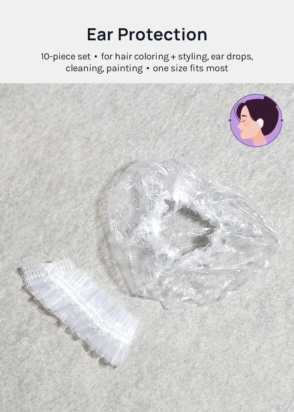AOA Disposable Plastic Ear Covers - Image 2