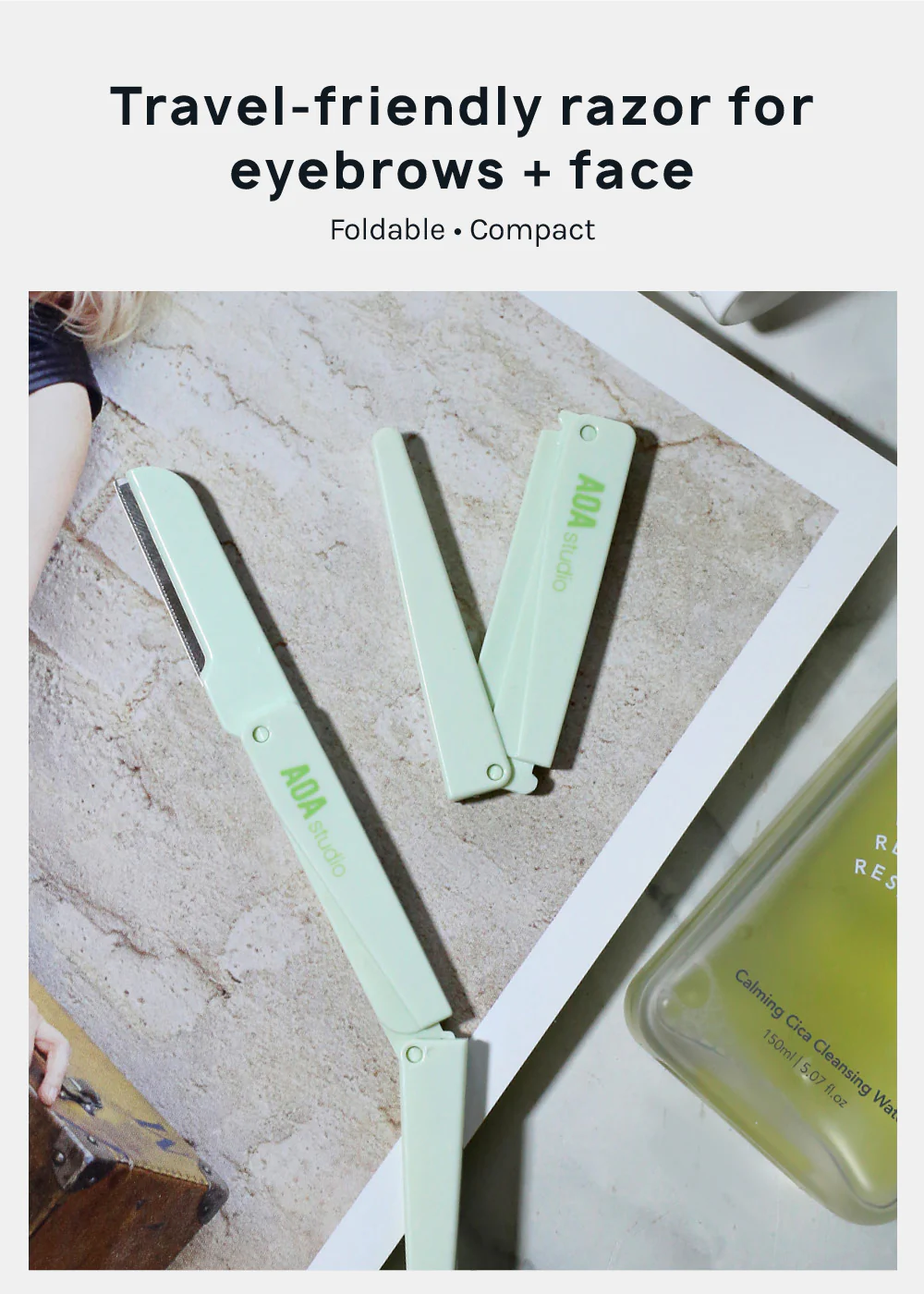 AOA Folding Eyebrow Razor - Image 2