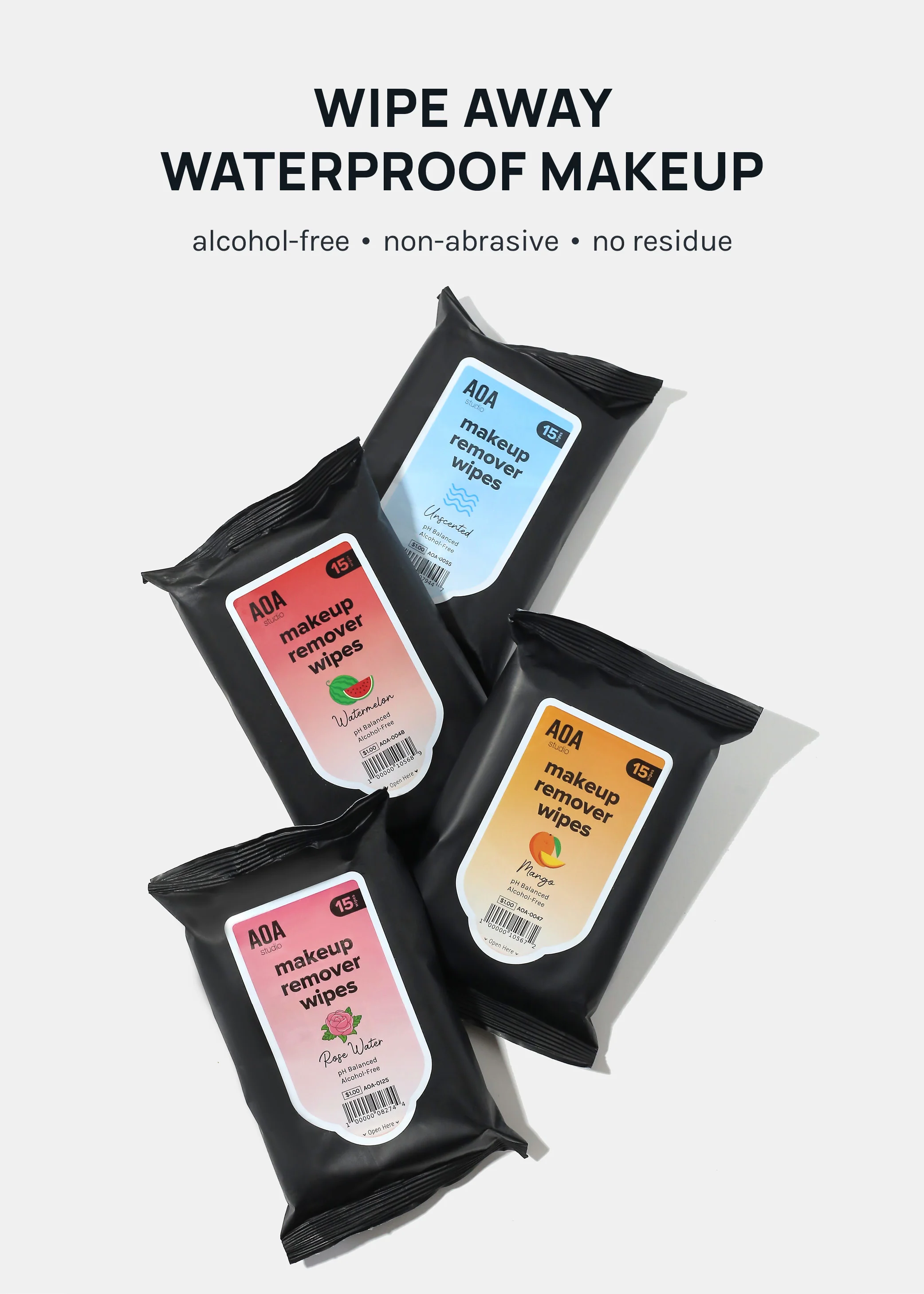 AOA Makeup Remover Wipes - Watermelon - Image 2