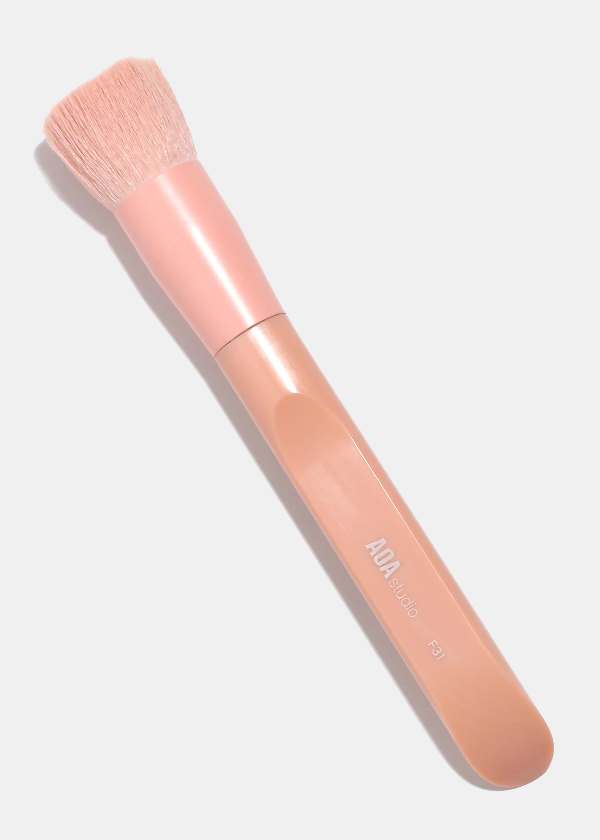 AOA Matte Rose Single Brush – F31 Stippling Foundation Brush