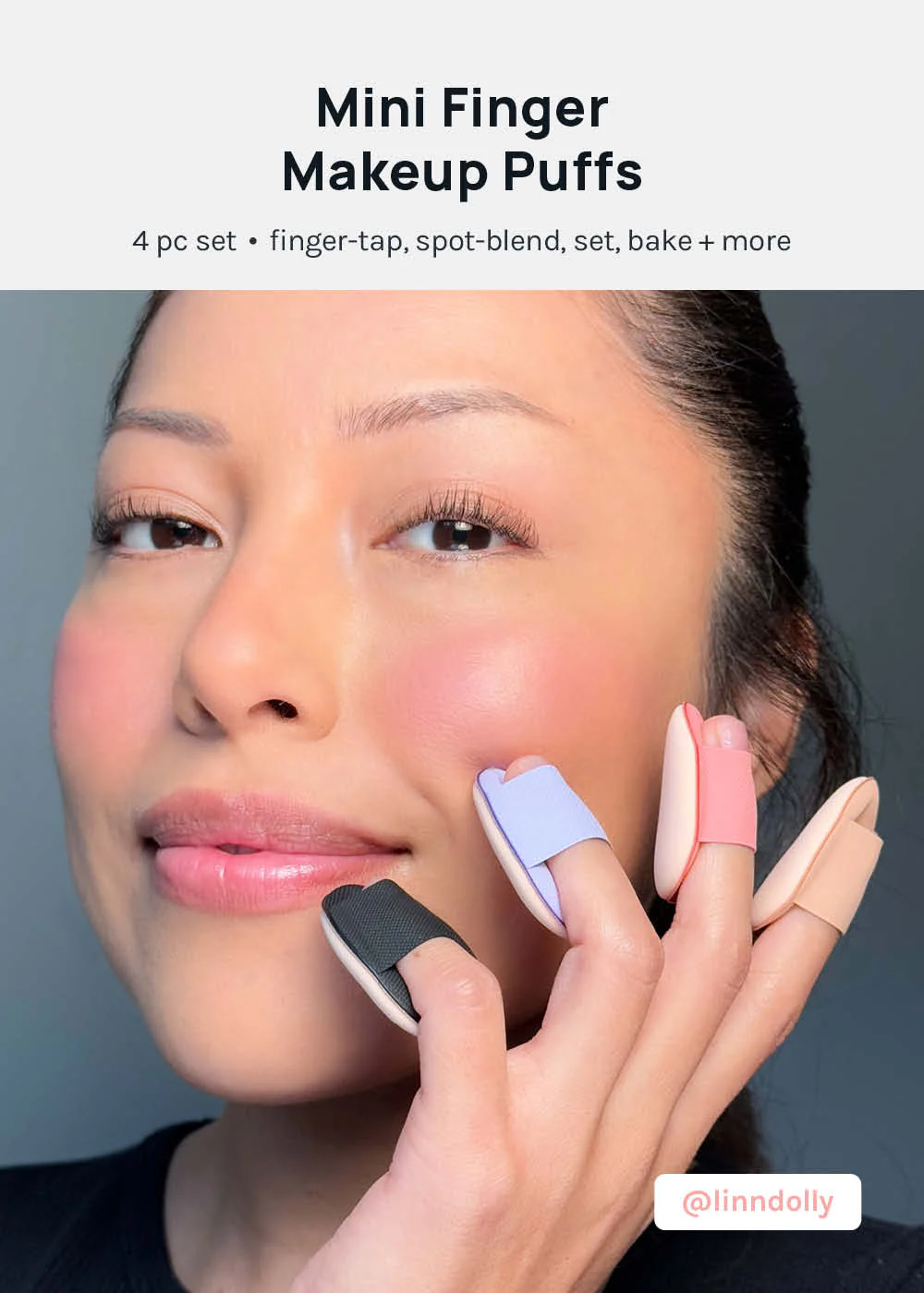 AOA Mini Finger Makeup Puffs - Image 2