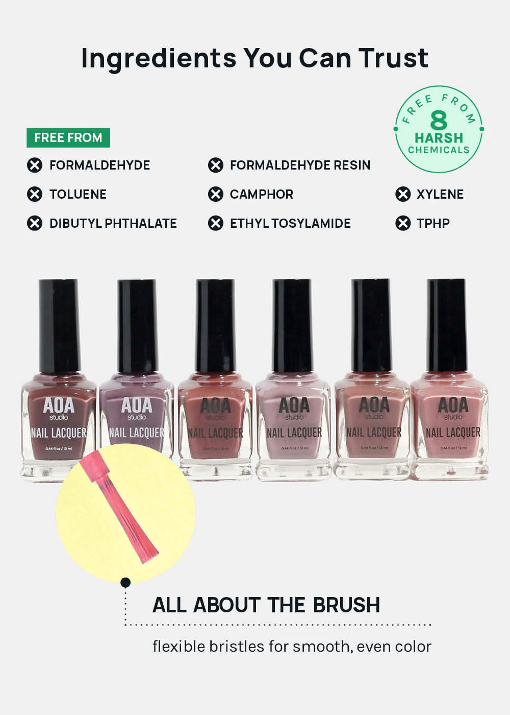 AOA Nail Lacquer – Browns - Image 5