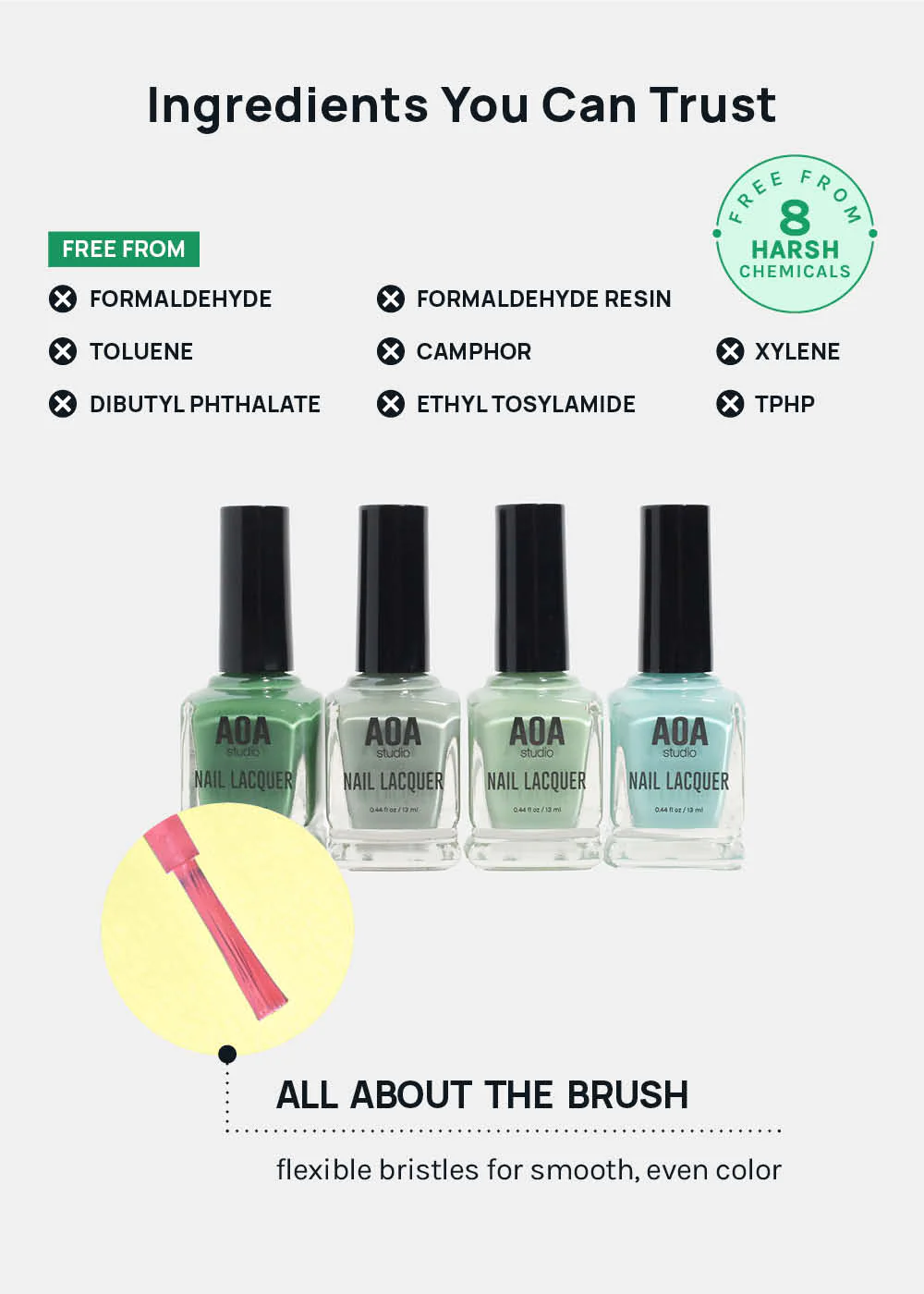 AOA Nail Lacquer – Greens - Image 5