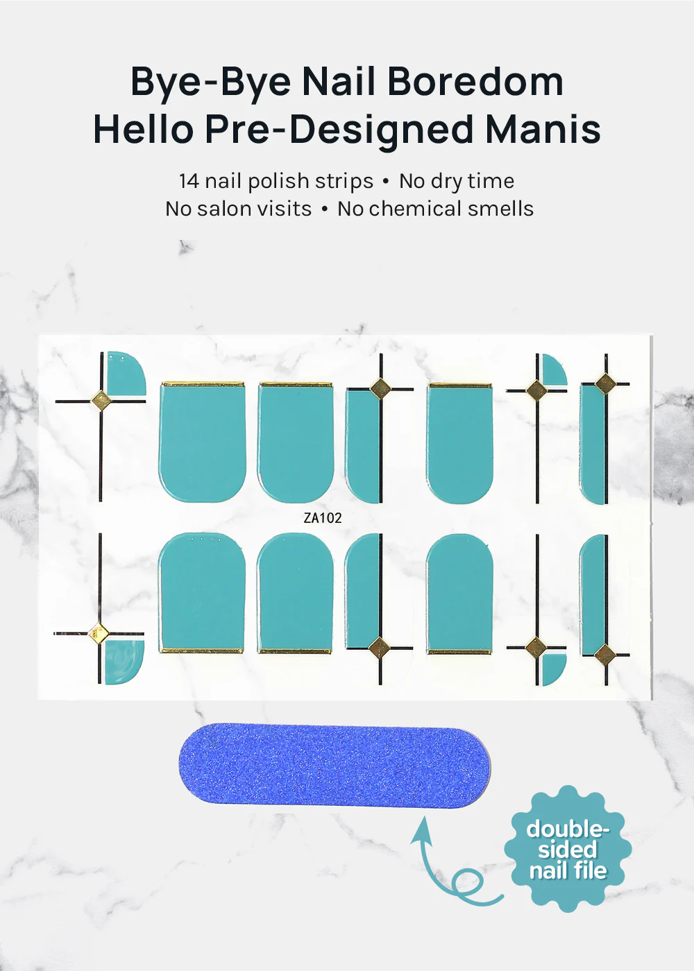 AOA Nail Polish Strips: Mint Leaf - Image 3