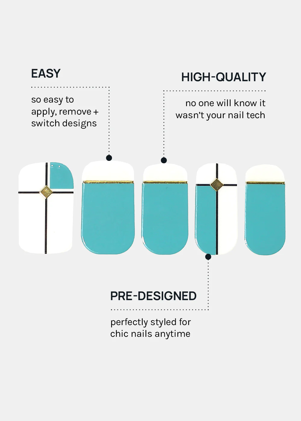 AOA Nail Polish Strips: Mint Leaf - Image 4