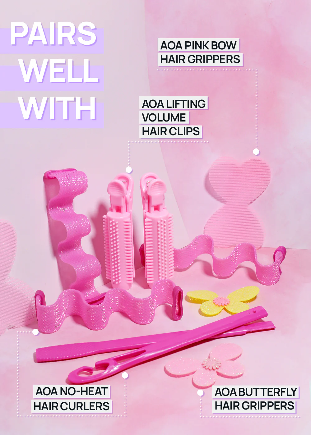 AOA No-Heat Wavy Hair Curlers - Image 7